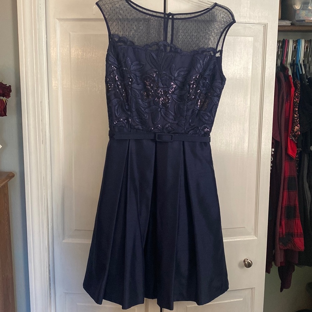 Navy Party dress WITH POCKETS